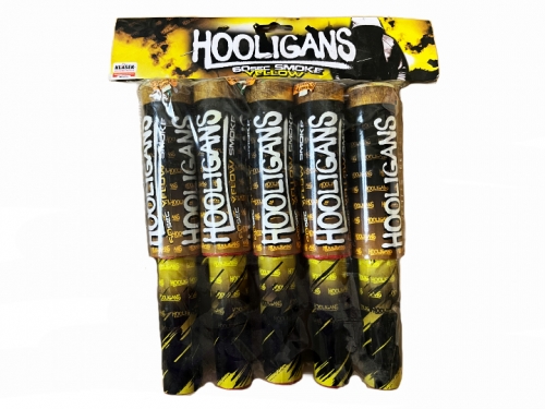 Hooligans dymová pochodeň žltá 5 ks