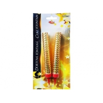 Dortová fontána 12cm 2ks - zlatá